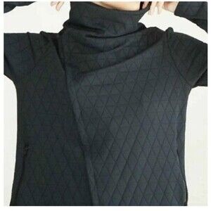 DYI Womens Define Your Inspiration Quilted Side Zip Jacket Black Size S